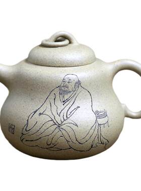 一水堂手工段泥葫芦紫砂壶