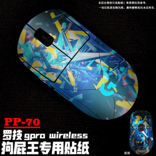 适用于罗技gpro wireless无线鼠标 磨砂 GPW狗屁王 全包贴膜