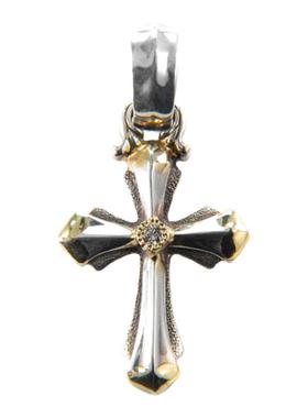 BillWallLeather鎏金十字架吊坠
