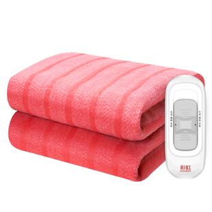 彩虹牌电热毯单人双人旗舰店双温双控调温家用安全电褥子官方正品