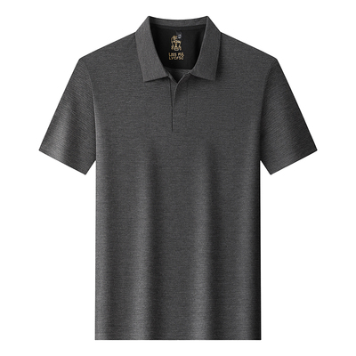 老爷车桑蚕丝男士短袖t恤polo衫