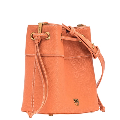 PINKO抽绳水桶斜跨飞鸟包