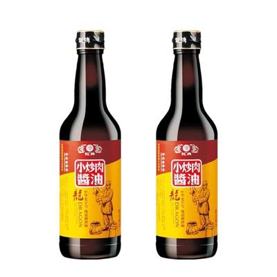 湖南特产调味品龙牌酿造费大厨辣椒小炒肉酱油450ml*2瓶老抽包邮