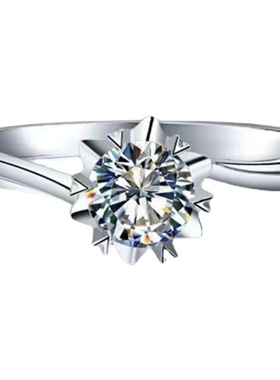 扭臂经典雪花款钻石女戒