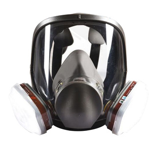防毒面具防雾全面罩喷漆化工气体农药消防防尘 F6800同款防毒面具