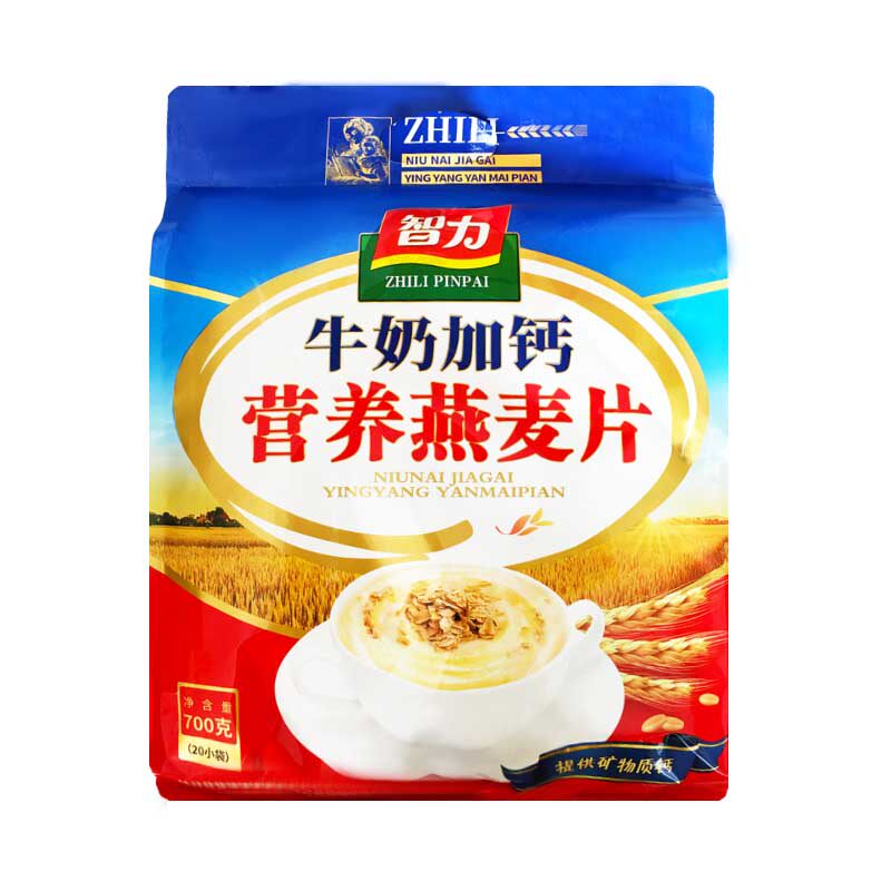智力奶香原味独立小袋装营养麦片