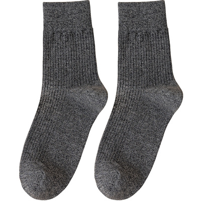 秋冬款纯棉加厚男士休闲长袜