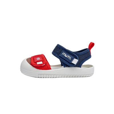 m1m2西班牙童鞋儿童校园拼色凉鞋