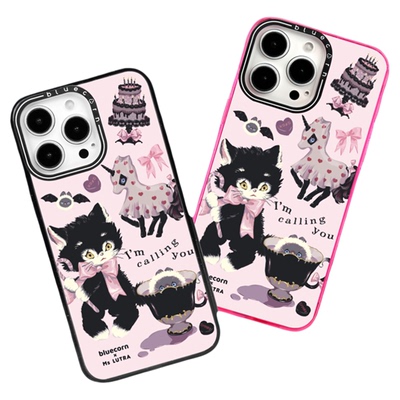 【bluecorn】蓝色苞米联名Ms LUTRA粉色万圣节适用于iPhone 17 PRO MAX 16pro 15 magsafe镜面磁吸防摔手机壳