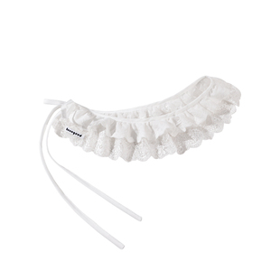 白色蕾丝花边屁帘女春夏季配牛仔裤高级感叠穿半身裙系带短裙显瘦