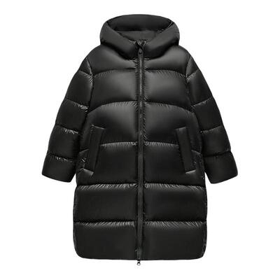 迷你巴拉巴拉加厚羽绒服长款保暖