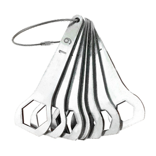 超薄外六角梅花扳手全禁6角形螺丝便装扳子套装板手户外五金工具*