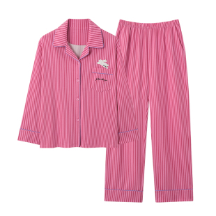 芬腾可安睡衣女款2026新款冬高级感纯棉秋季长袖小白兔家居服冬季