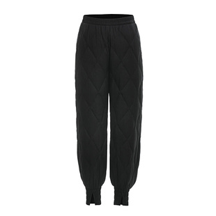 菱格轻薄羽绒裤女冬外穿时尚宽松2025年新款女士加绒加厚保暖棉裤