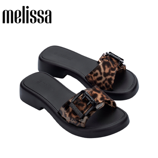 Melissa梅丽莎春季新款Belle女士一字带拖鞋成人休闲凉拖36732