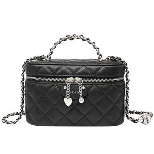 奥康盒子包2026新款包包鱼子酱手提包女款单肩包大容量链条斜挎包