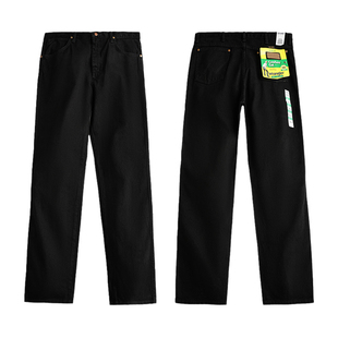 【自营】Wrangler/威格936系列男士牛仔裤黑色修身直筒长裤秋新品