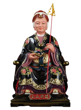 家用黑妈妈像环保树脂彩绘坐摆件