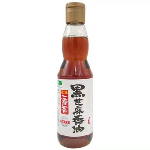 安徽龙溪一滴香黑芝麻香油405ml x2瓶压榨工艺纯黑芝麻油包邮