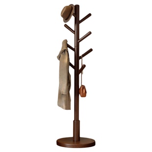 实木衣架落地卧室衣帽架房间立式挂衣架新款客厅家用衣服置物架子