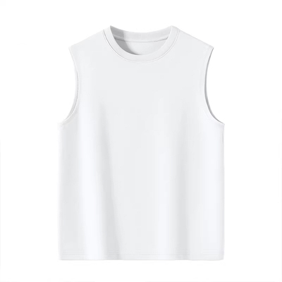 班尼路背心男7A抗菌白色打底坎肩