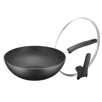 苏泊尔麦饭石黑色无油烟不粘锅