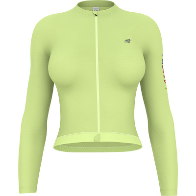 兰帕达防汗迹骑行服专业夏季春秋女款速干长袖公路自行车单车上衣
