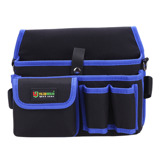 工具腰包帆布加厚大工具袋多功能维修挂包收纳电工专用工具包挎包