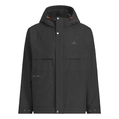 ADIDAS阿迪达斯男装2024冬款保暖防风运动休闲连帽夹克外套JI8680