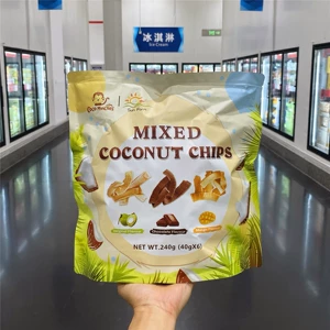Агент по закупкам Сэма импортировал смешанную кокосовую стружку с тремя вкусами, повседневные закуски для драмы, вечеринки, чата, офиса, 240 г