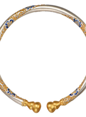 吴越老银铺9999足银旋丝手镯