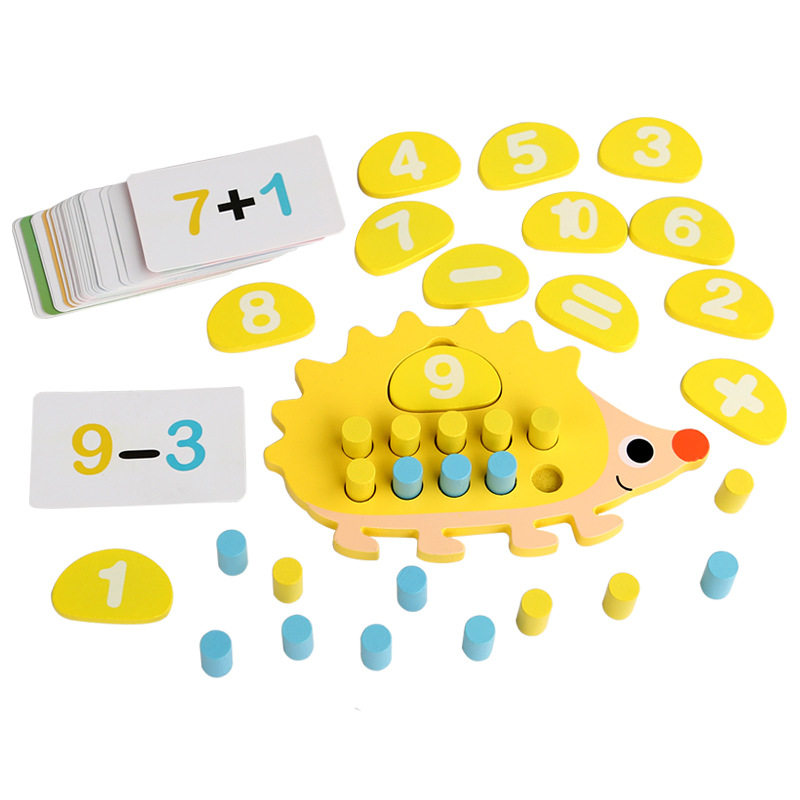 幼儿园1-10立体积木创意刺猬其它早教玩具类