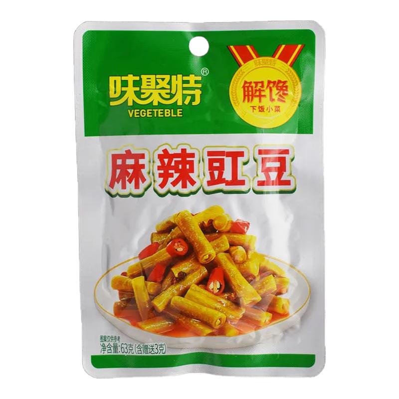 味聚特豇豆系列63g袋装开袋即食麻辣酸辣泡椒酸豆角四川眉山泡菜