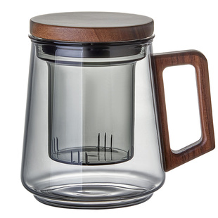 玻璃泡茶杯个人专用男士玻璃杯茶水分离2026新款高端水杯子带盖