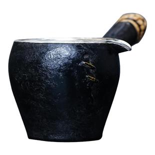 義清堂铁包银公道杯 纯手工一张足银999公道杯家用煮茶公杯分茶器