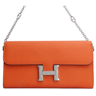 包包2025新款潮高级感时尚单肩斜挎包真皮H扣康康包空姐包钱包女