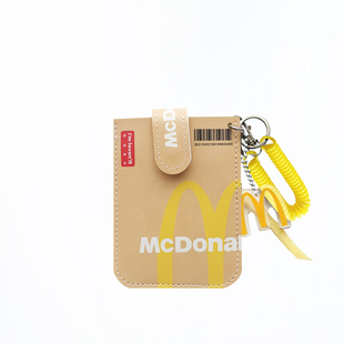 emo原创M记麦麦抽拉卡包多卡位便携地铁食堂门禁校园学生证件收纳