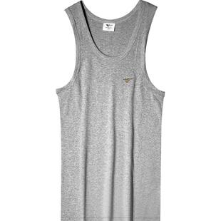 七匹狼男士背心纯棉内穿打底100%全棉不变形老头汗衫夏款睡觉内搭