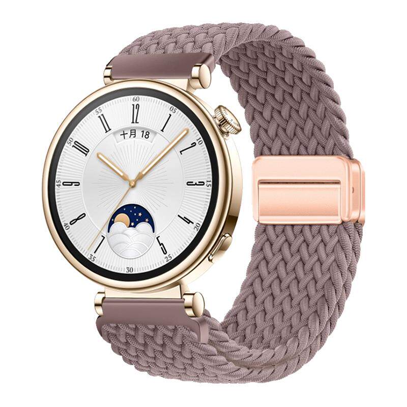 适用于华为gt5/6/7表带watch5pro新款磁吸扣编织gt4腕带智能运动手表watch5/4pro尼龙女款透气gt23替换链配件