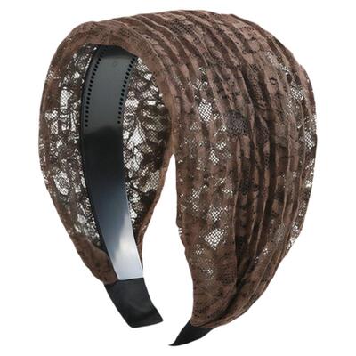 宽边带齿防滑透气遮白发发箍