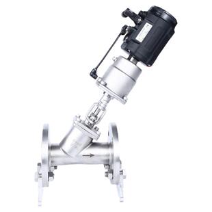 304不锈钢气动比例调节阀输入信号4-20mA智能精准调节电压DC24V