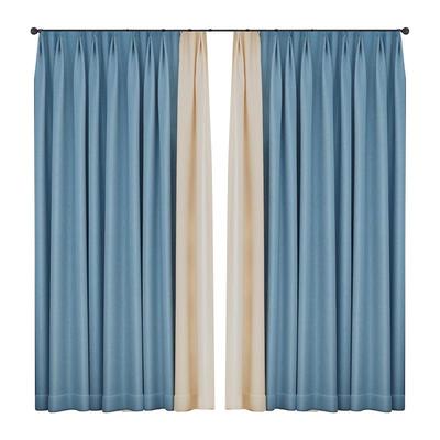 谷米全遮光厚棉麻男孩女孩挂钩式