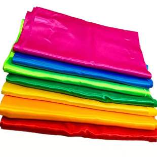 学校运动会开幕式道具红色七彩色丝带红绸带彩带舞蹈红绸布加厚缎