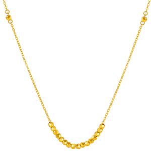 周六福5G黄金项链女银河漫漫2代无极金计价足金链坠节日礼物