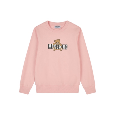 【新品首降】Moschino/莫斯奇诺26早春儿童logo徽标泰迪熊卫衣