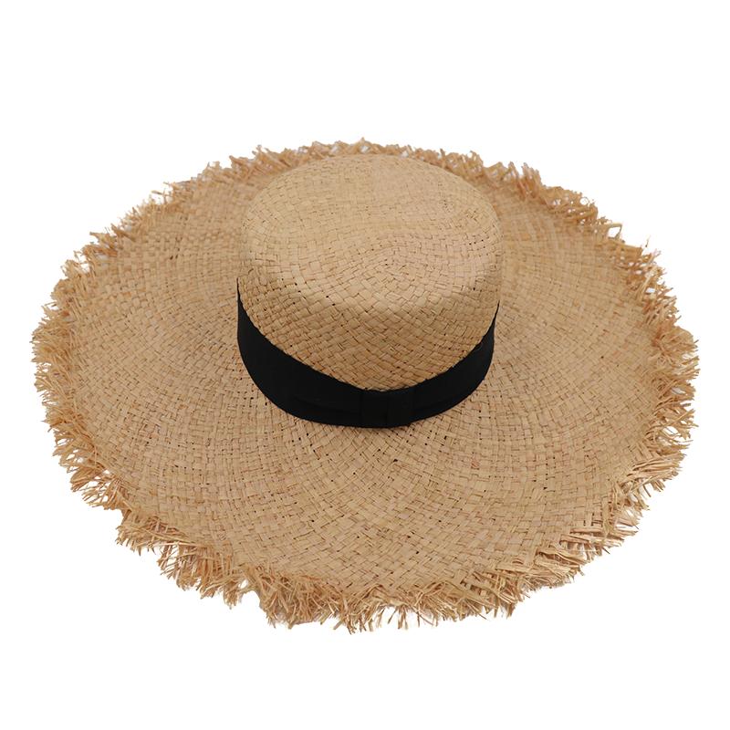 atlanticbeach防晒草帽女遮脸夏防紫外线时尚百搭度假沙滩遮阳帽