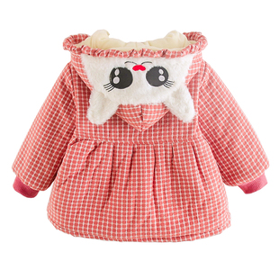 湖州织里女童冬季棉衣2025新款加棉外套加绒加厚中小童可爱棉袄潮