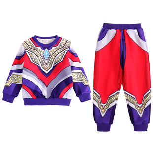 特利迦奥特曼男女童春秋款小童卫衣服女童2025秋套装赛罗儿童外套