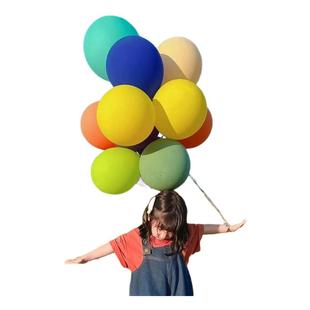 马卡龙彩色数字气球无毒无味装饰儿童男婴儿生日场景户外拍照道具