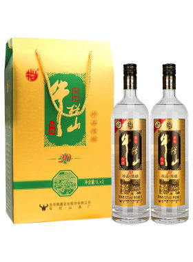 牛栏山珍品陈酿20浓香型白酒礼盒